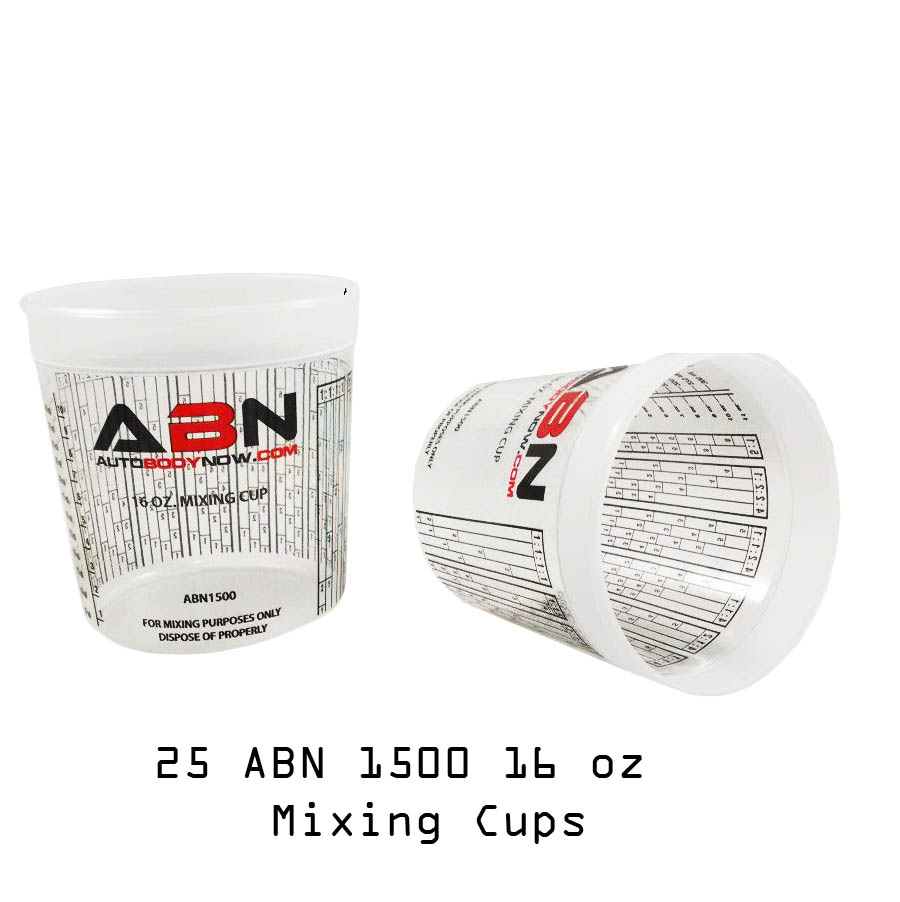 ABN 1500 16 Ounce Paint Mixing Cup 1 Pint Calibrated Mixing Ratios eBay
