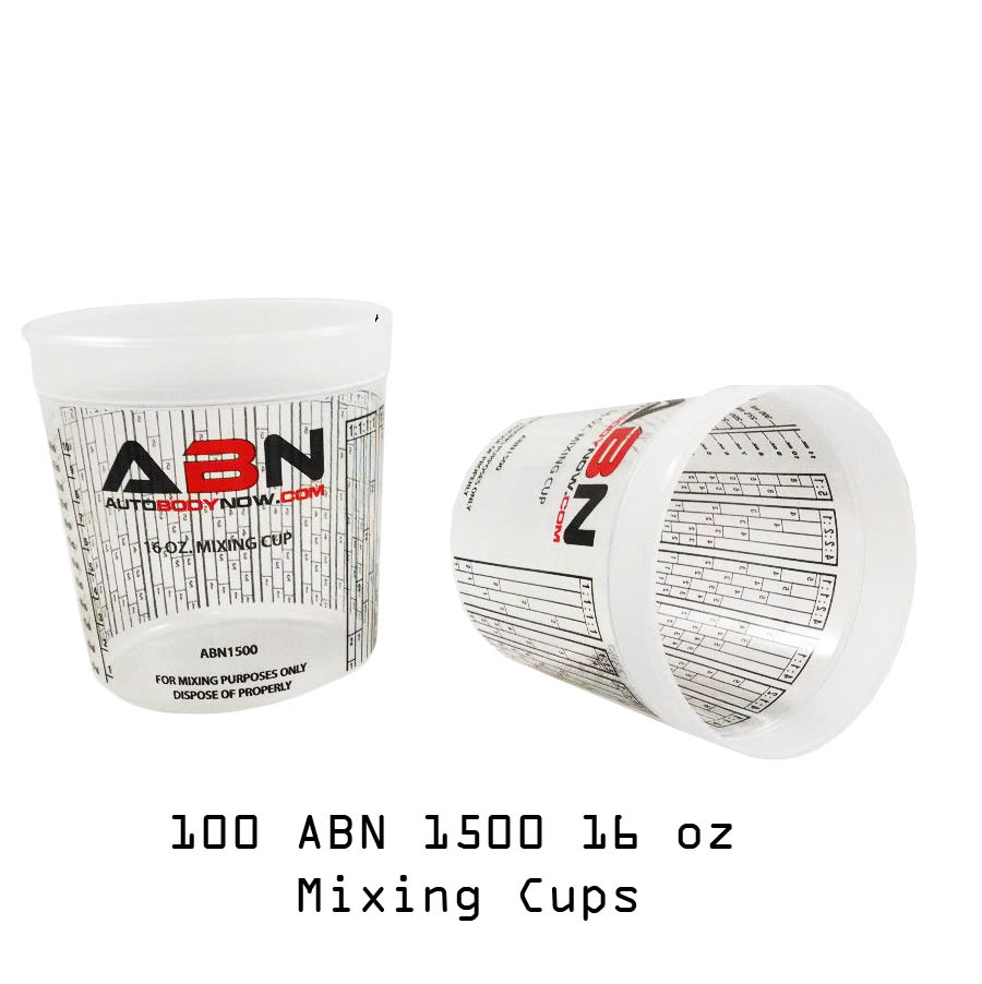 ABN 1500 16 Ounce Paint Mixing Cup 1 Pint Calibrated Mixing Ratios eBay