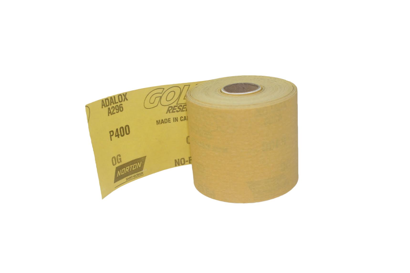 Norton 6147 Sandpaper Dura Block Gold Sticky Back Roll 2.75 Inch by 25 Yard PSA eBay