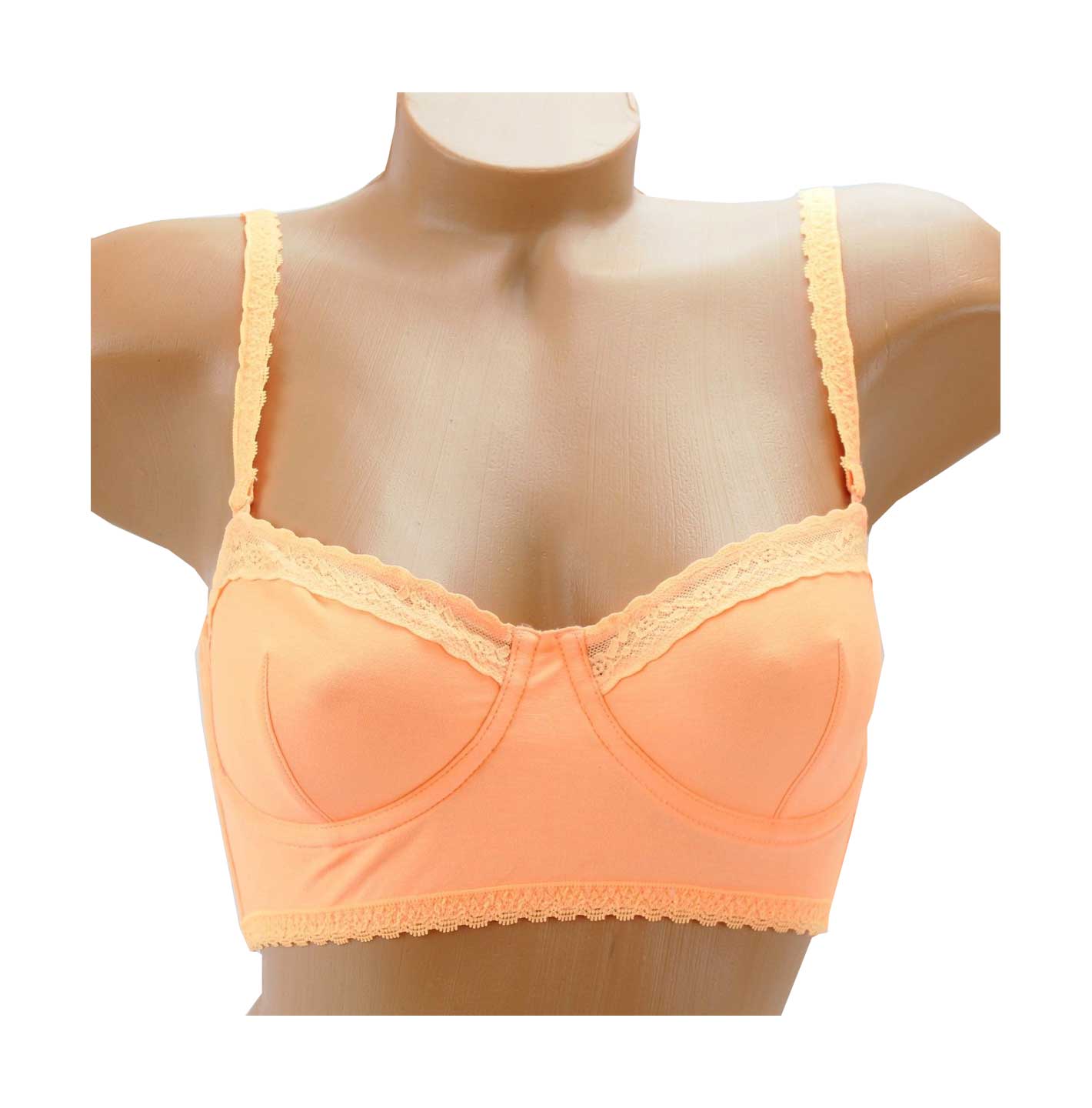 Victoria's Secret Long Line Unlined Cotton Adjustable Straps Bra Bralette eBay