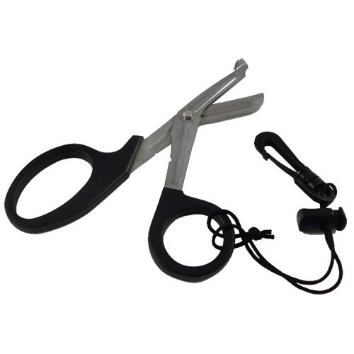 Scuba Diving Safety Stainless Steel Scissors Shears with Plastic Snap