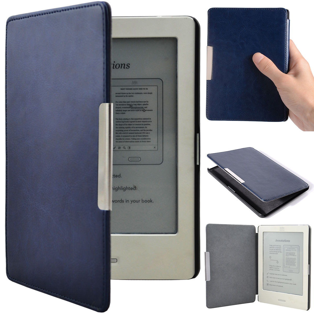 Slim Leather Cover Case for Kobo touch 6" eReader eBay