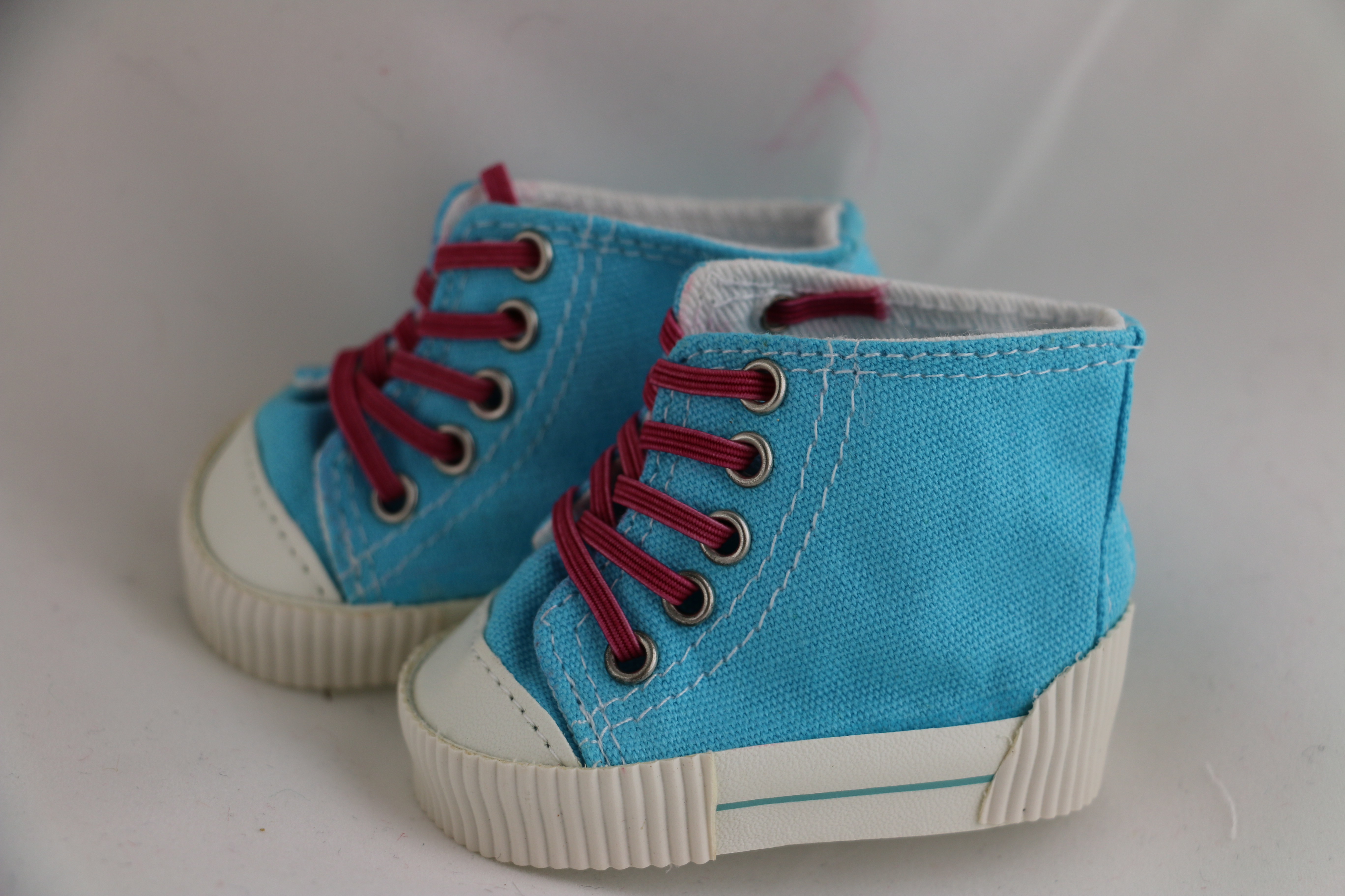 18&quot; Cute Pale Blue High Top Tennis Shoes Fits 18