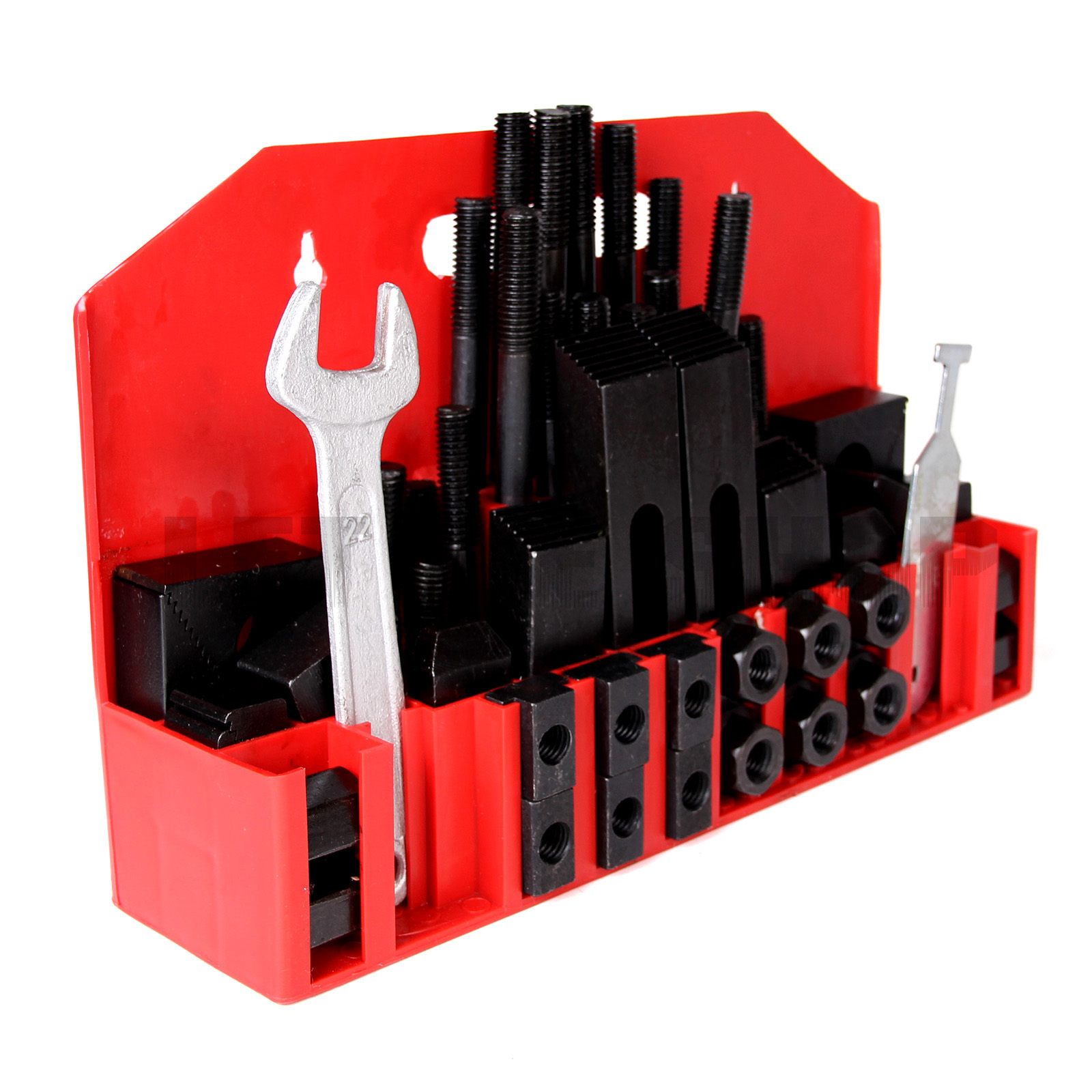 58Pc ProSeries Deluxe Steel Clamping Kit 5/8" TSlot 1/2"13 StudSize