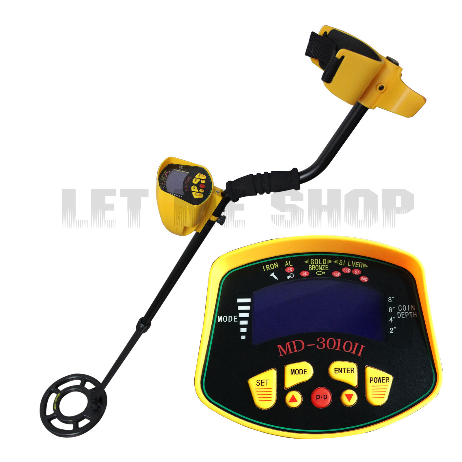 GOLD METAL DETECTOR DIGGER LIGHT TRESURE HUNTER DEEP SENSITIVE MD