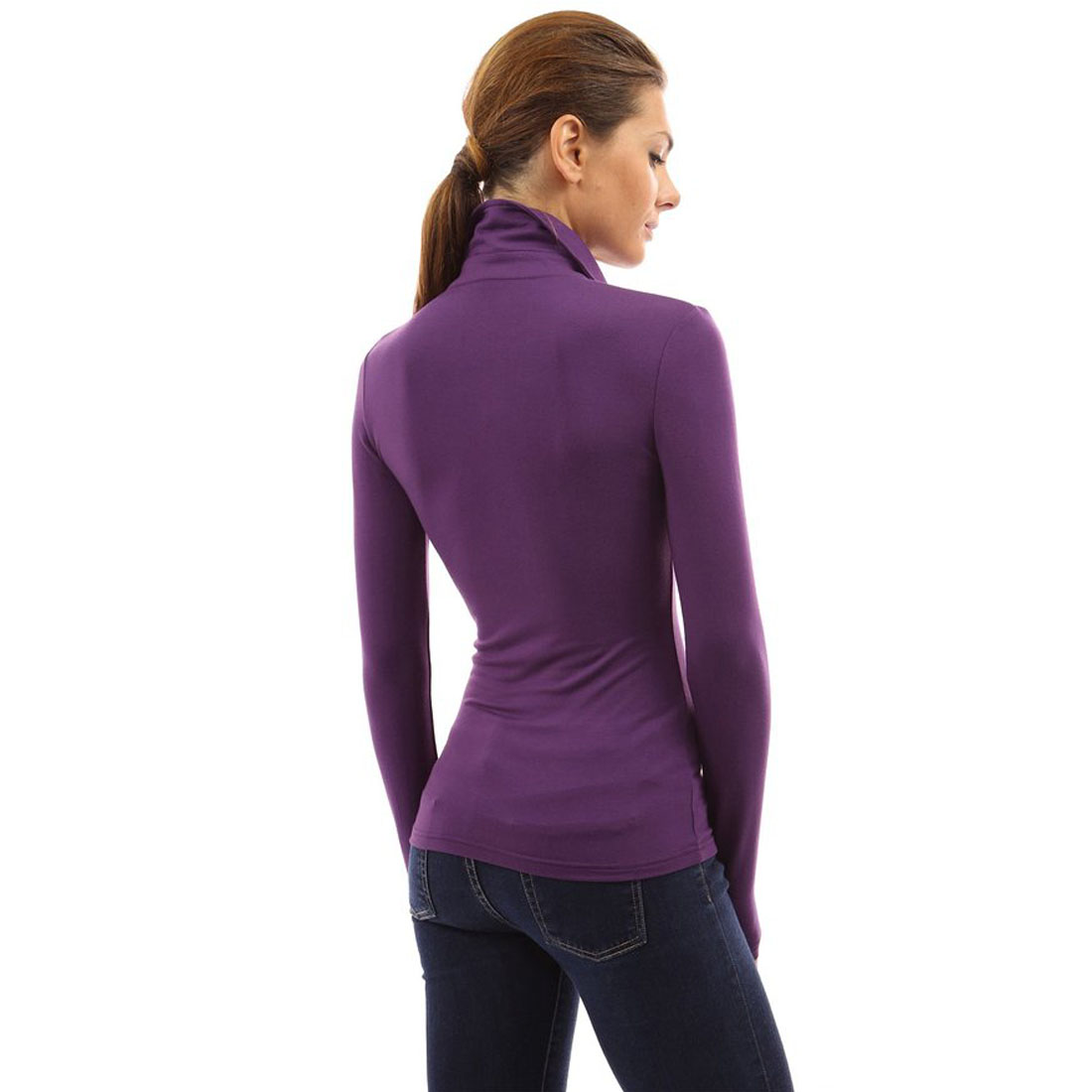 Uvog Woens Long Sleeve Collared Shirts V Neck Dressy Casual Business...