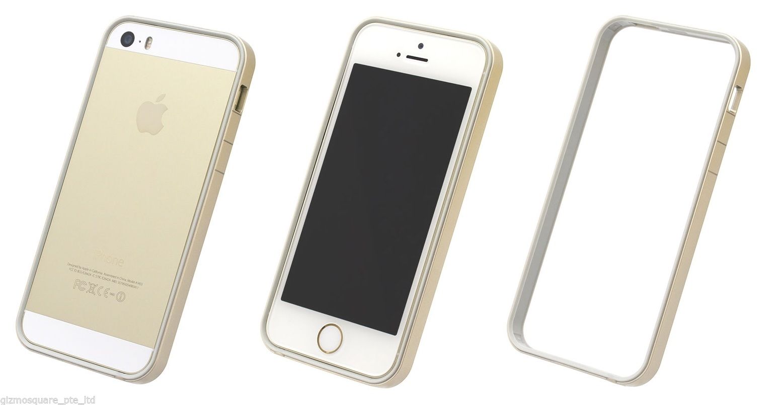 Power Support Slim Frame Flat Bumper + 2 Front & 1 Back Films For iPhone 5 5S GS - Picture 15 of 54