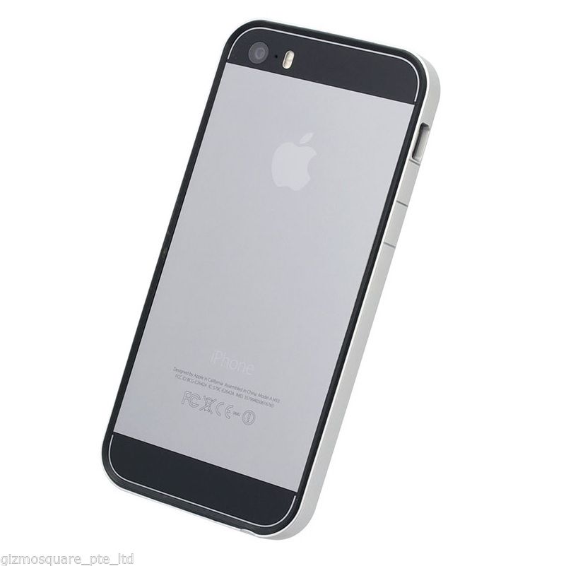 Power Support Slim Frame Flat Bumper + 2 Front & 1 Back Films For iPhone 5 5S GS - Picture 42 of 54