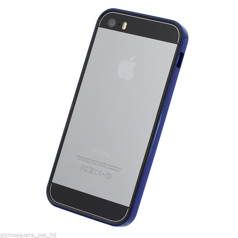 Power Support Slim Frame Flat Bumper + 2 Front & 1 Back Films For iPhone 5 5S GS - Picture 24 of 54
