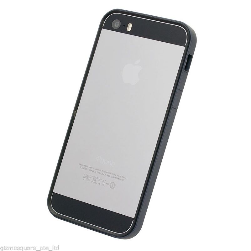 Power Support Slim Frame Flat Bumper + 2 Front & 1 Back Films For iPhone 5 5S GS - Picture 9 of 54