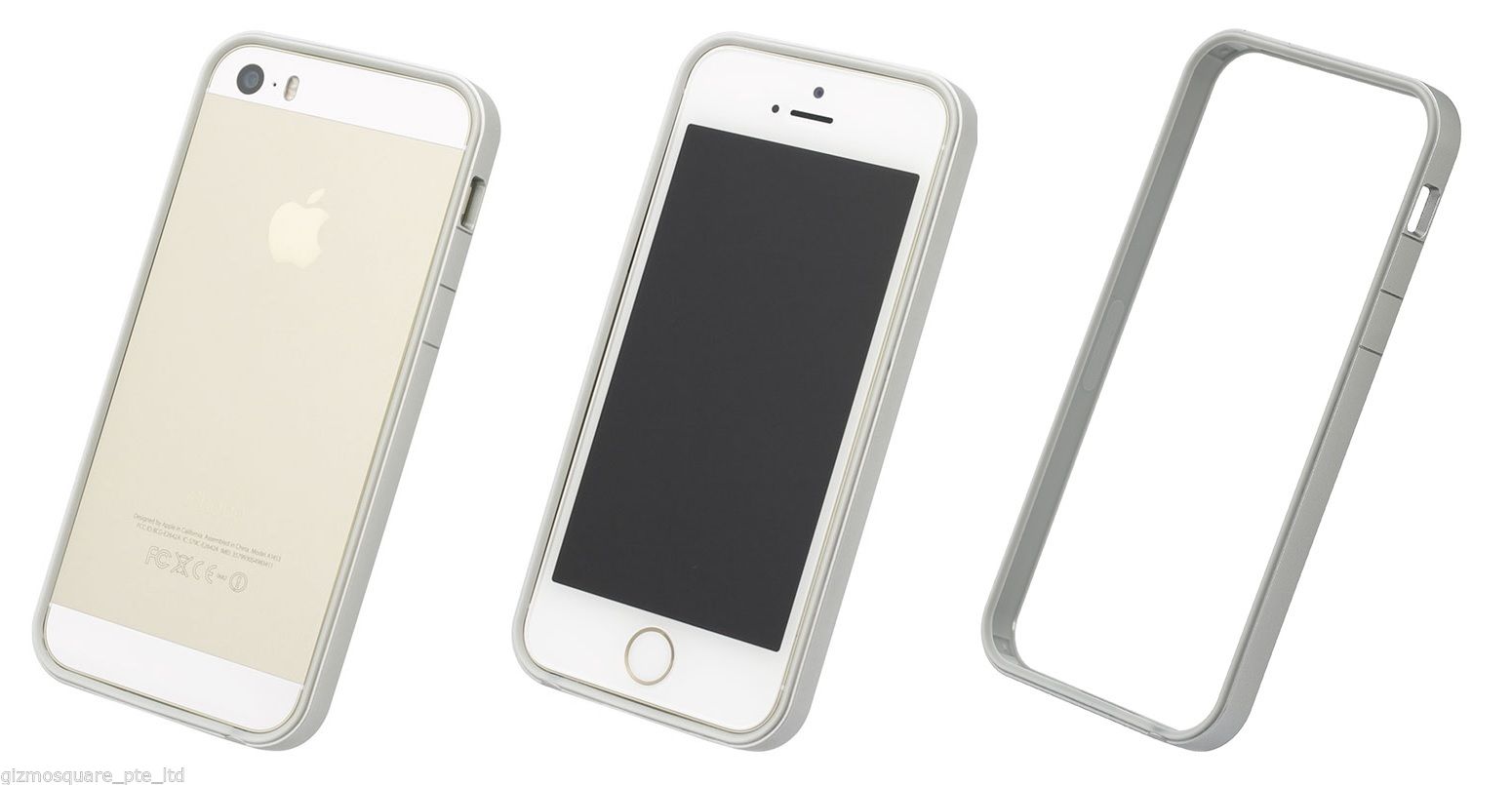 Power Support Slim Frame Flat Bumper + 2 Front & 1 Back Films For iPhone 5 5S GS - Picture 47 of 54