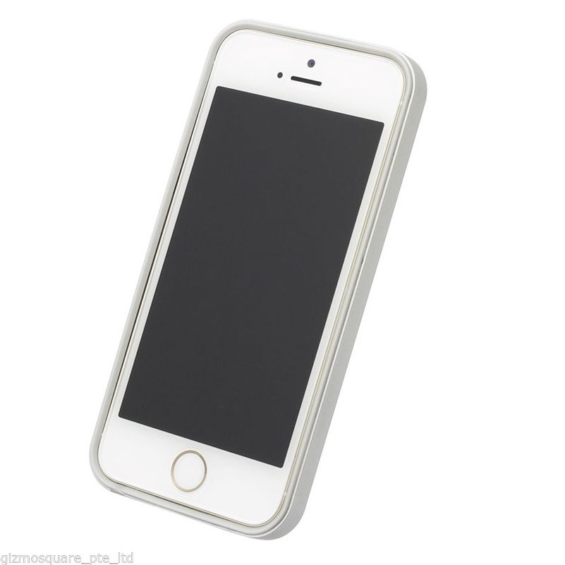 Power Support Slim Frame Flat Bumper + 2 Front & 1 Back Films For iPhone 5 5S GS - Picture 48 of 54