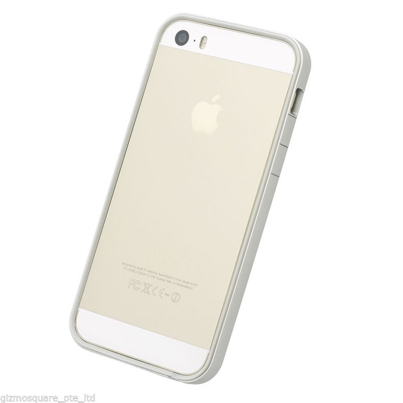 Power Support Slim Frame Flat Bumper + 2 Front & 1 Back Films For iPhone 5 5S GS - Picture 49 of 54