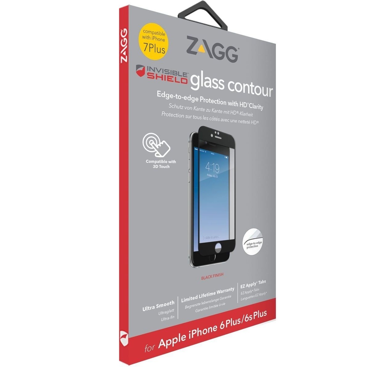 ZAGG InvisibleShield Glass Contour Screen Protector for iPhone 7 Plus 5.5" SZ eBay