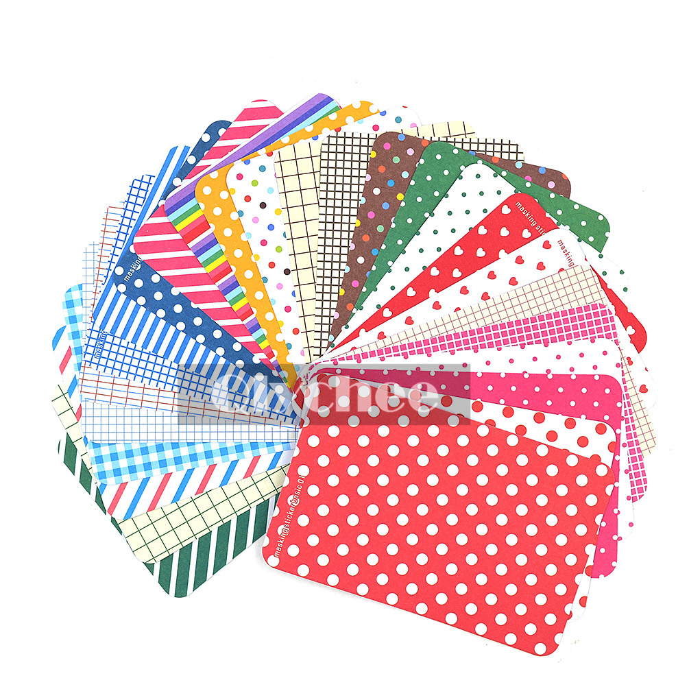 Washi Masking Tape Craft Stickers Pack Decorative Set Labelling