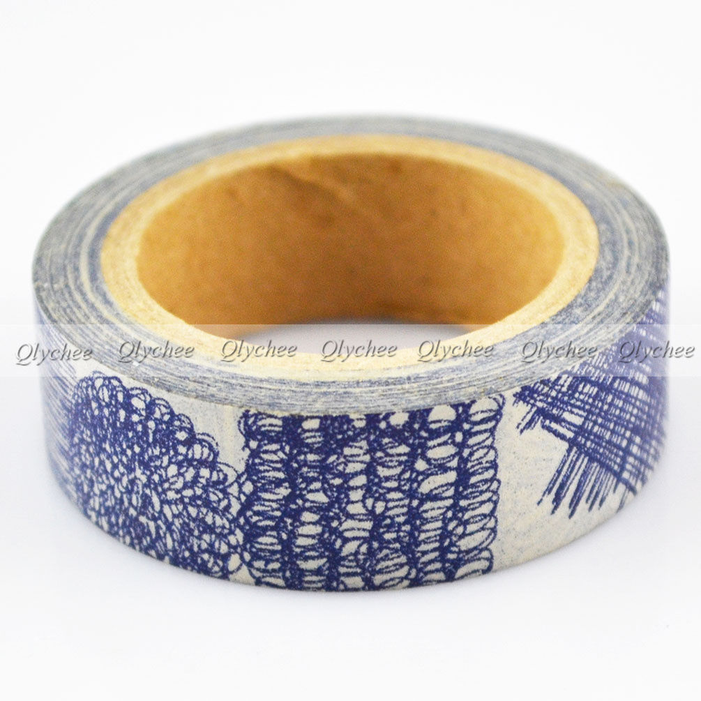 Japanese Extra Wide Deco Decorative Floral Washi Paper Tape Masking