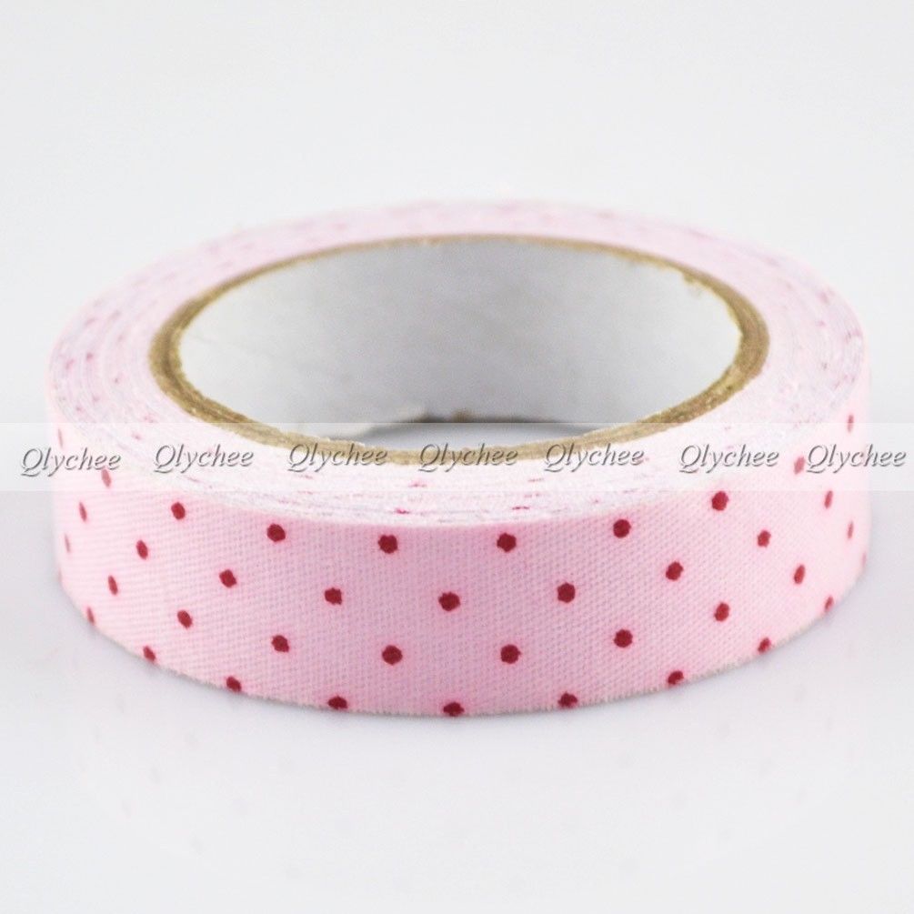 New Patterns selfadhesive 15mm Printing Cotton Fabric Tape DIY