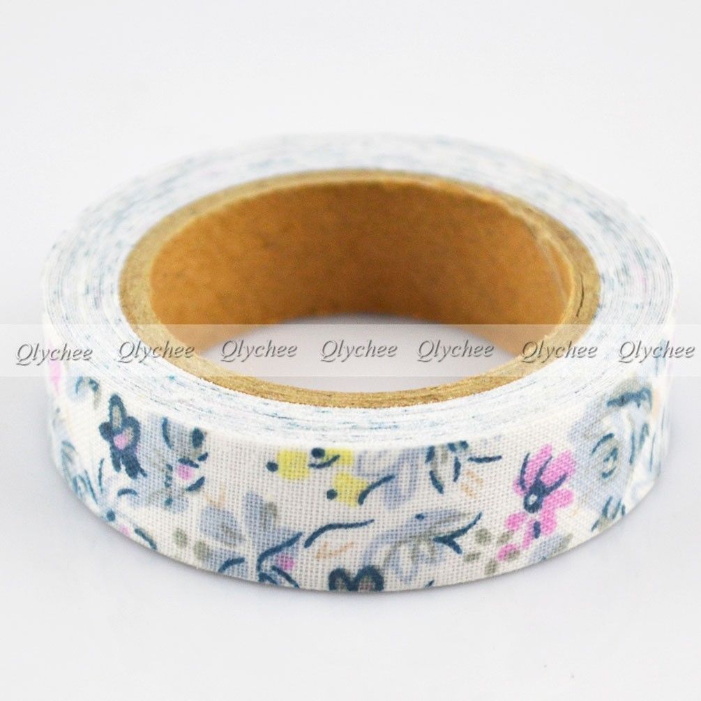 New Patterns selfadhesive 15mm Printing Cotton Fabric Tape DIY