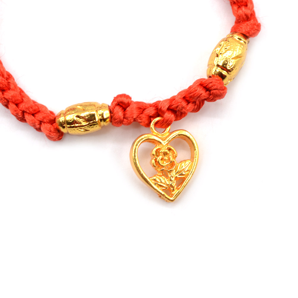 Chinese Feng Shui Lucky Buddha Bead Red String Bracelet Good Luck