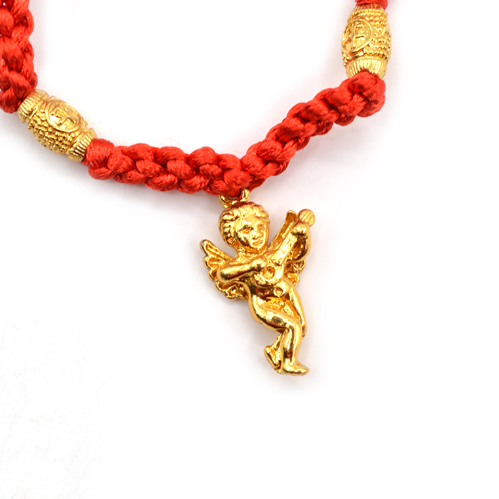 Chinese Feng Shui Lucky Buddha Bead Red String Bracelet Good Luck