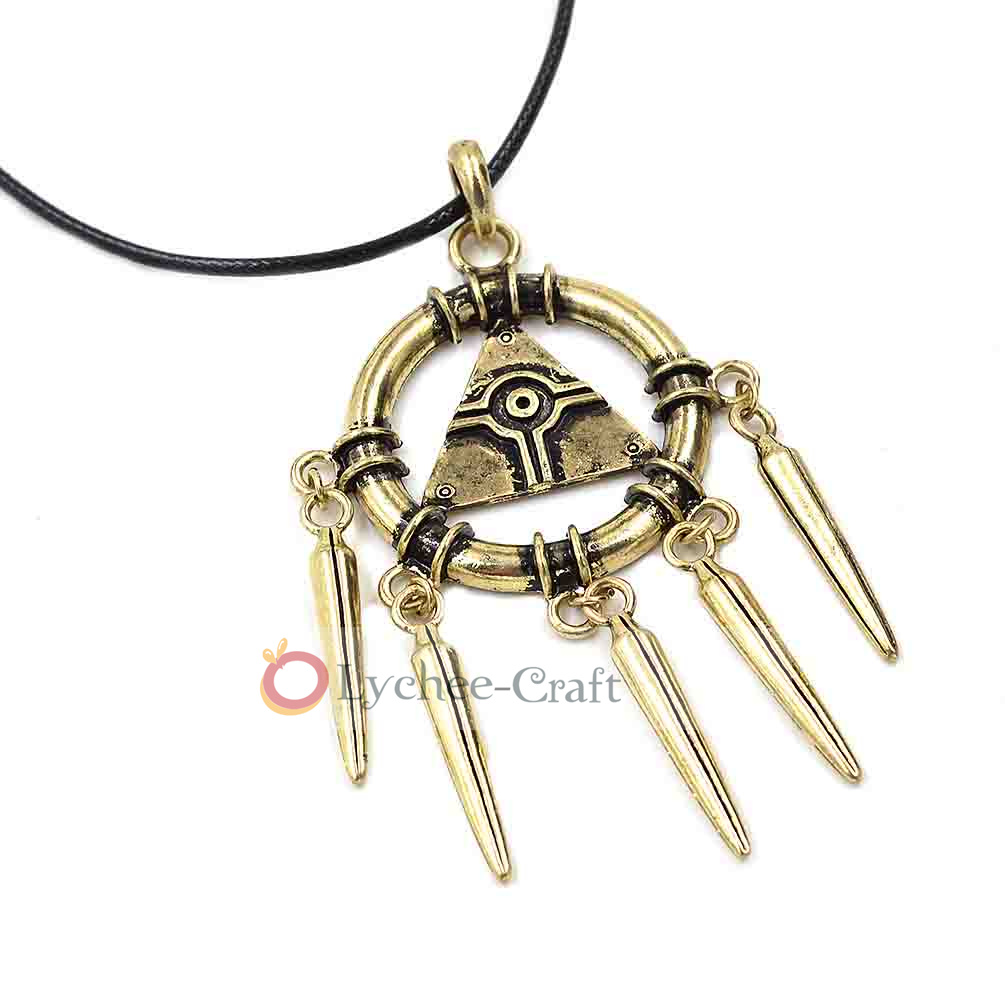 Metal Pyramid Masonic All Seeing Eye Illuminati Dream Catcher Pendant