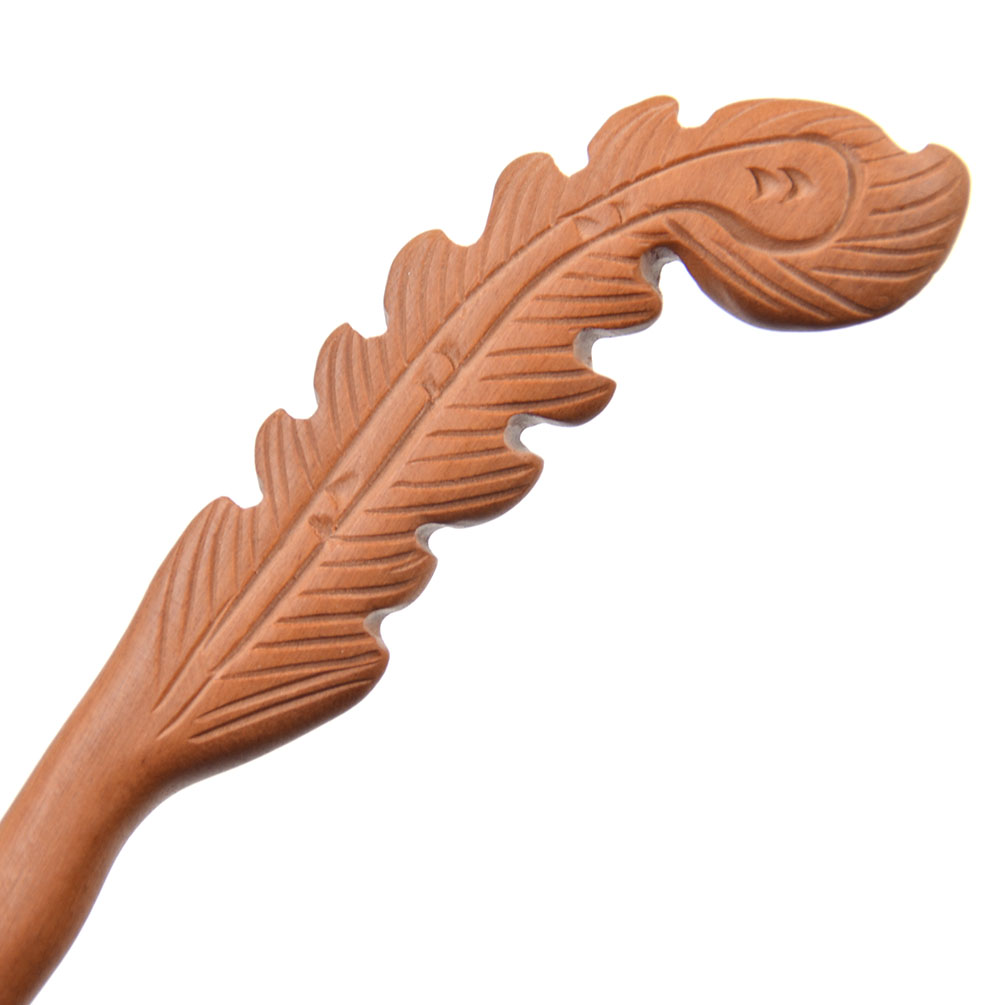 Vintage wooden hair stick pin handmade carved wood women Vintage wooden hair stick pin handmade carved wood women