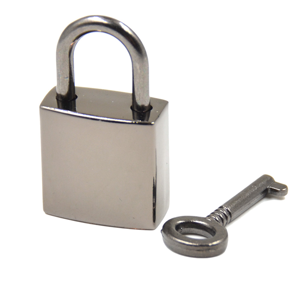 Mini Square Padlock Lock With Key Luggage Bag Suitcase Locker Security