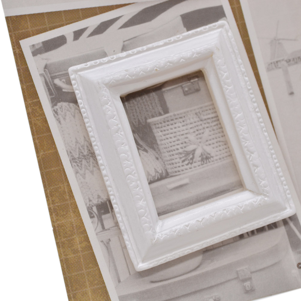 Retro Relief Resin Frame Set DIY Photo Picture Embellishment Craft