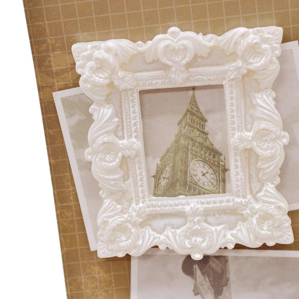 Retro Relief Resin Frame Set DIY Photo Picture Embellishment Craft