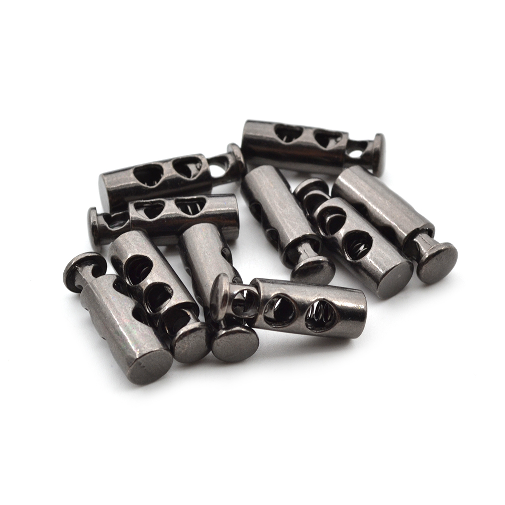 10 Pcs Metal Stopper Toggle Rope Clamp Cord Locks Clasp Buckle