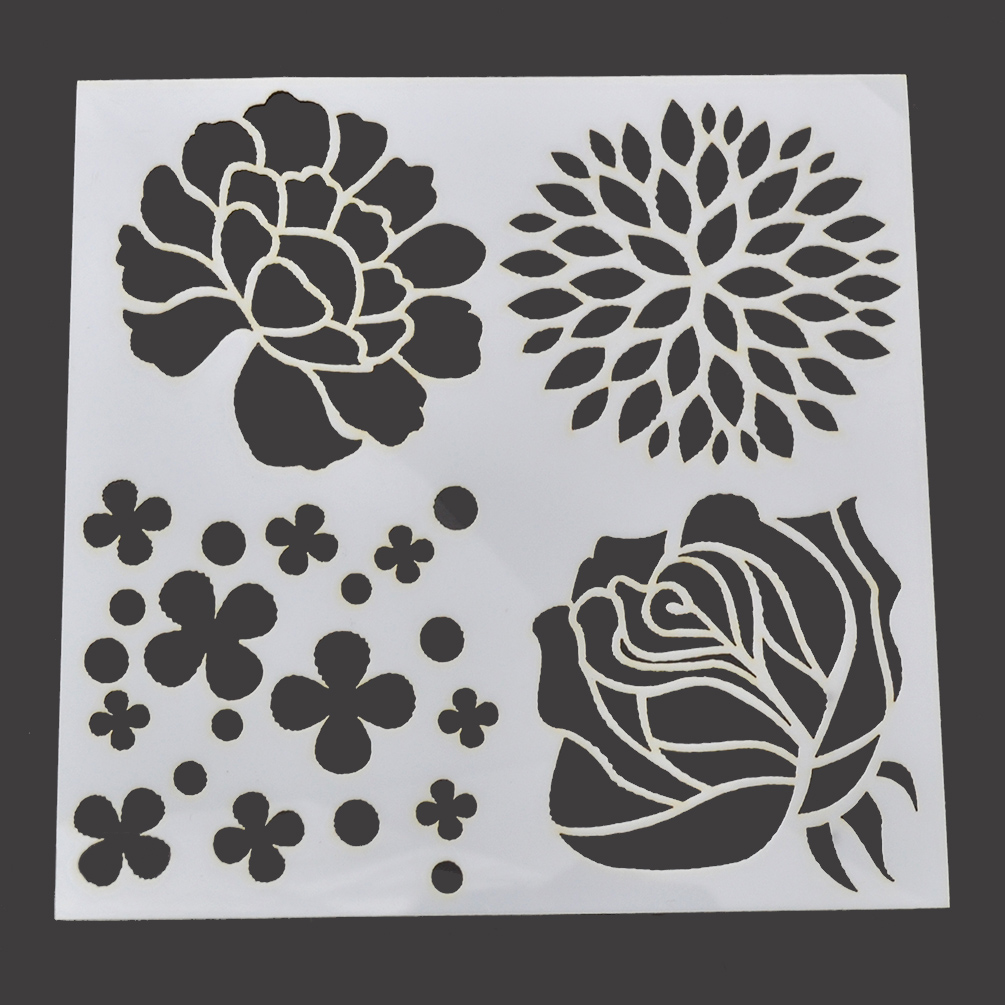 Layering Stencil Template for DIY Scrapbooking Photo Album Paper Cards