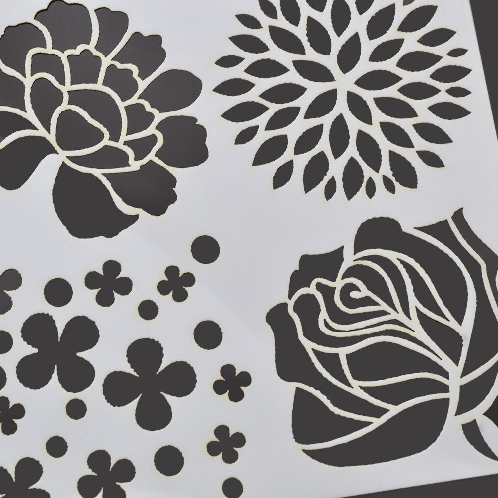 Layering Stencil Template for DIY Scrapbooking Photo Album Paper Cards