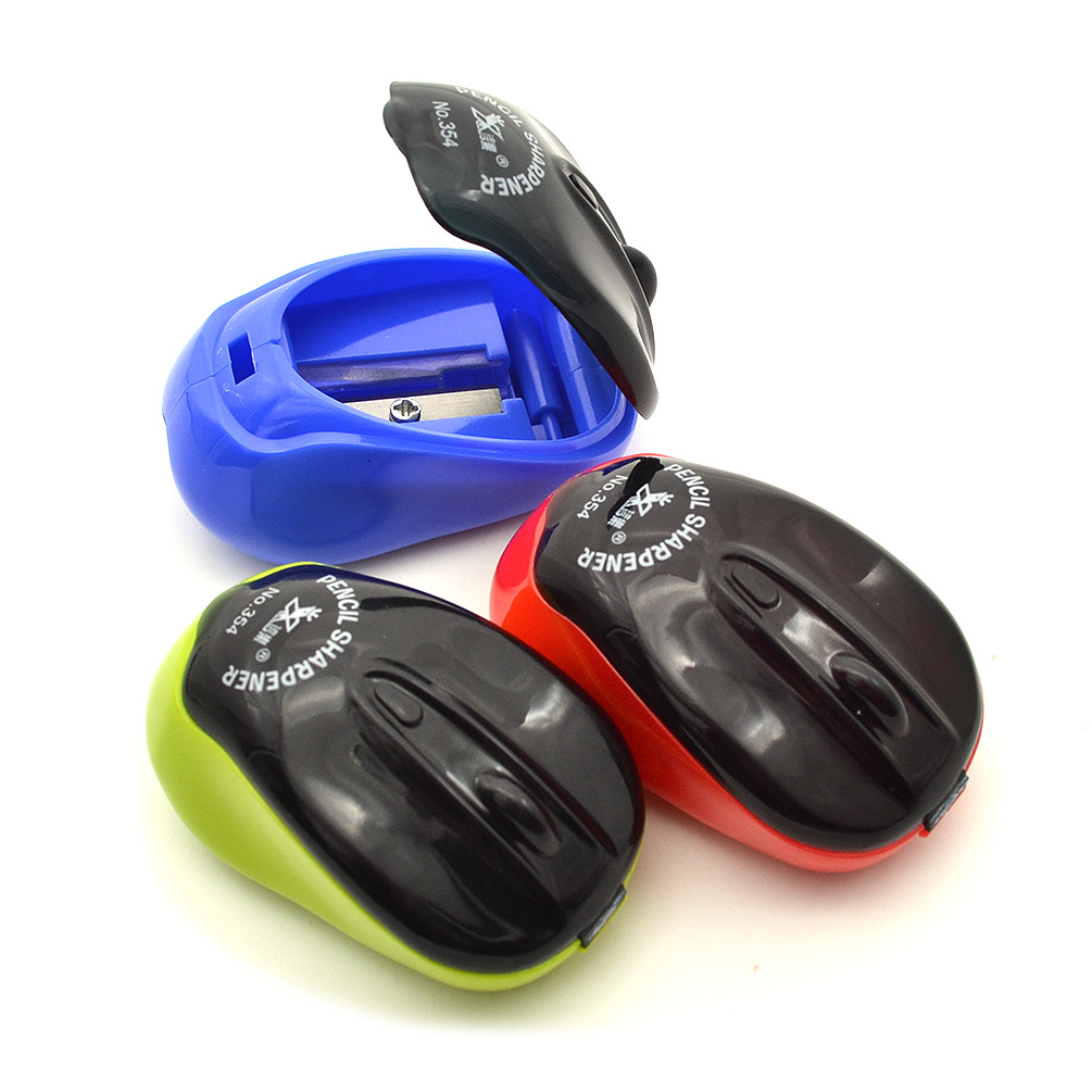 Mouse Shape Desgin Plastic Pencil Sharpener Kids Child Stationery 2 Pcs Random eBay