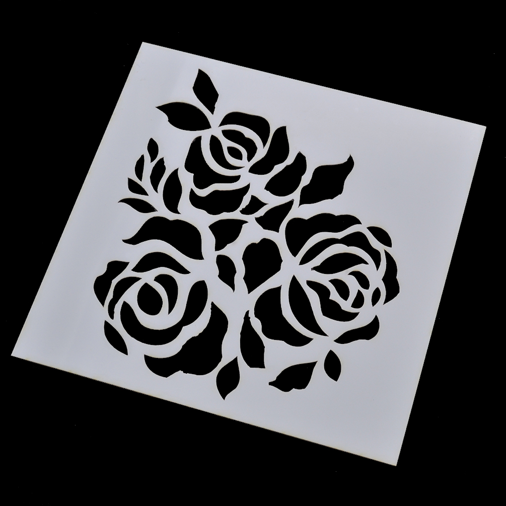 Flower Dragonfly Layering Stencil Template For DIY Embossing