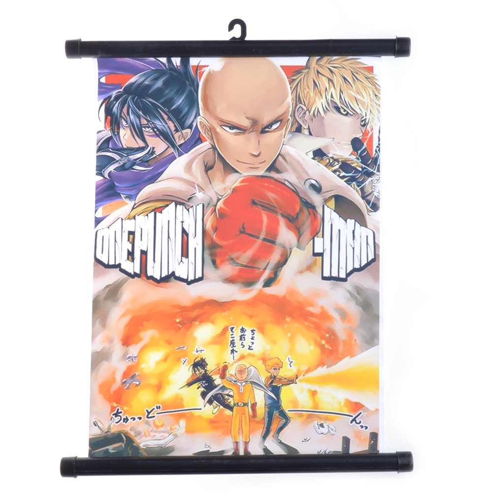 anime one punch saitama genos printed wall poster anime one punch saitama genos printed wall poster