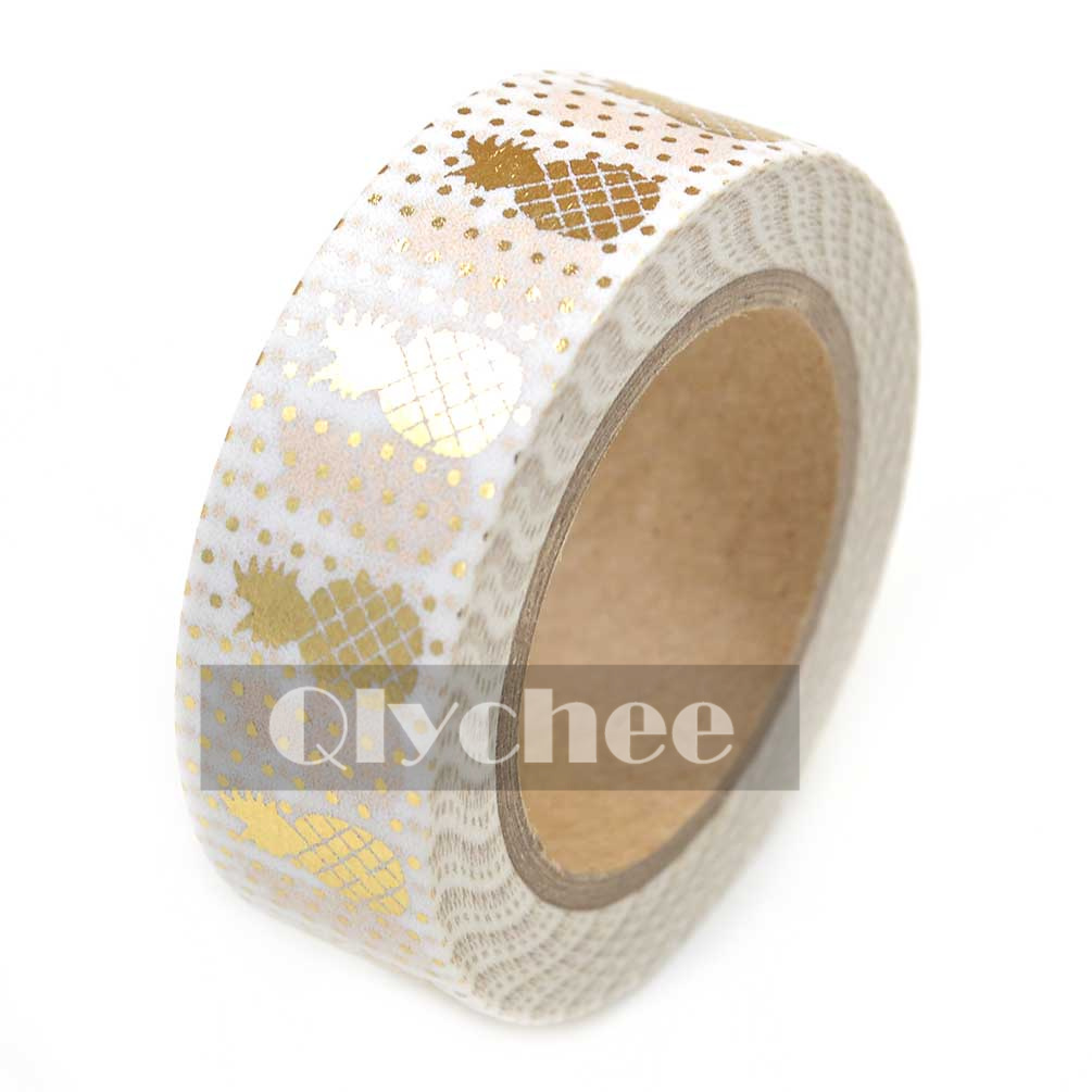 Metallic Gold Washi Tape Scrapbooking Craft DIY Paper Sticky Adhesive