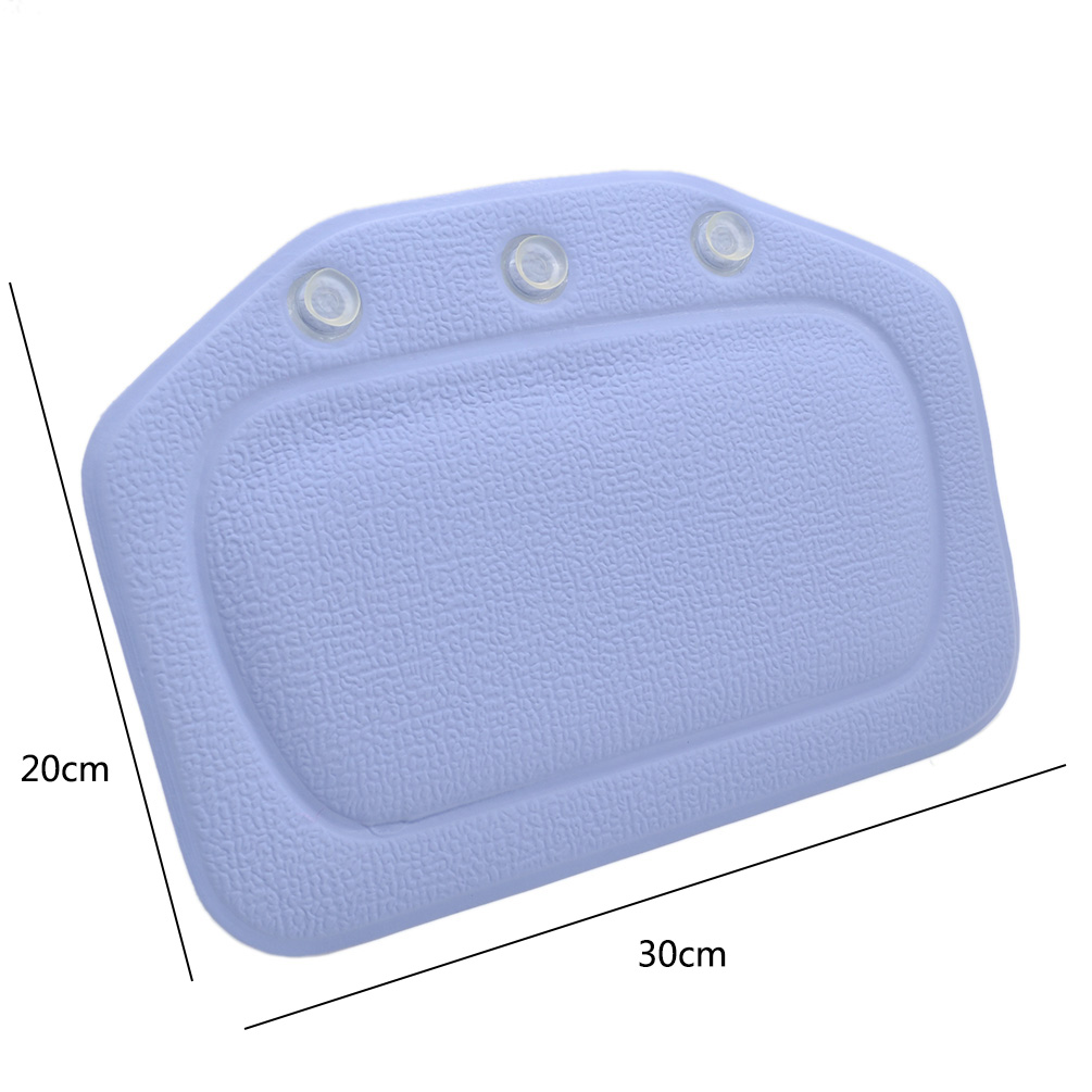 1Pc Bathtub Pillow Headrest Sucker Bath Tub Neck Rest Waterproof
