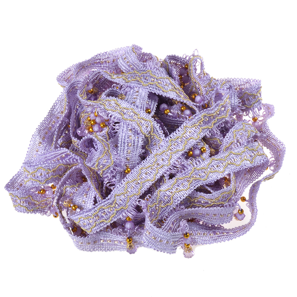 Tassel Fringe Trim Crystal Beaded Ribbon Sewing Curtain Accessories