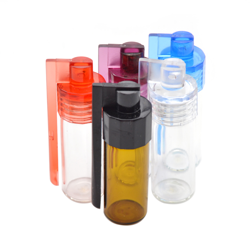 1 X Snuff Bullet Box Dispenser Snuffer Acrylic Glass Snorter Rocket