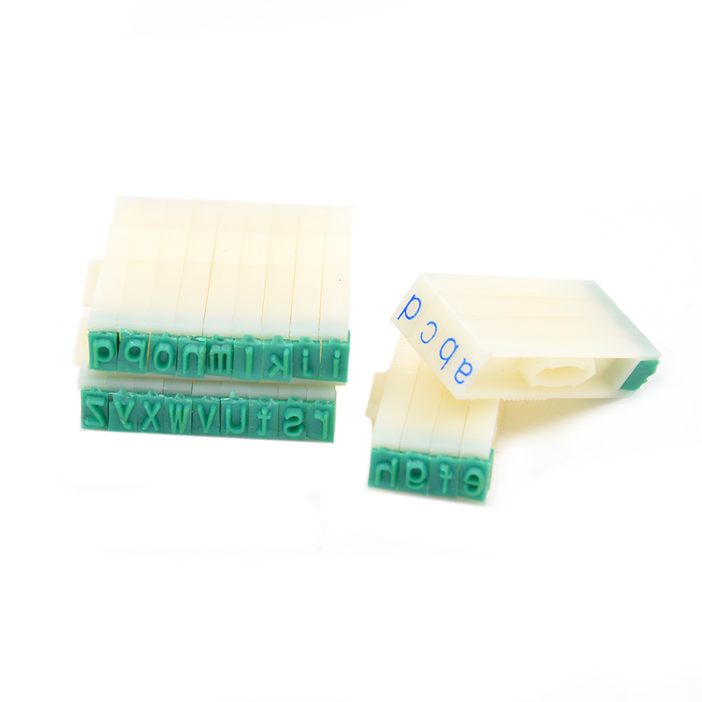26 Pcs Plastic Rubber English Alphabet Letters Stamps Set Craft Office