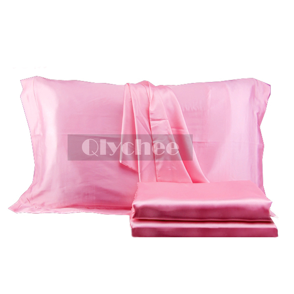 Satin pillow covers Product - Sweet Dreams Luxury Satin Pillowcase with Zipper, (Silky Satin Pillow Case for Hair) By Shop Bedding. Product Image. OctoRose Set of 2 Zipper Enclosure Super Strong and Durable Pillow Case / Protector / Cover / Pillowcase Silky Satin Less Wrinkle Smooth Feeling Super Soft Satin Pillowcases,Black Color, Queen Size, A Pair/Package.