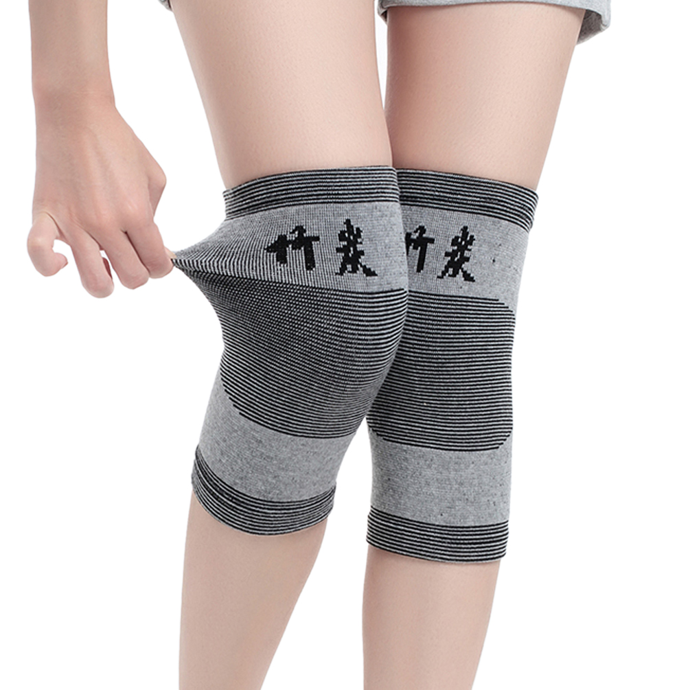 1 Pair Bamboo Charcoal Fiber Knee Joints Warmers Flexible Arthritis