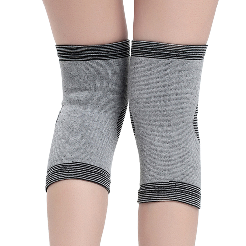 1 Pair Bamboo Charcoal Fiber Knee Joints Warmers Flexible Arthritis