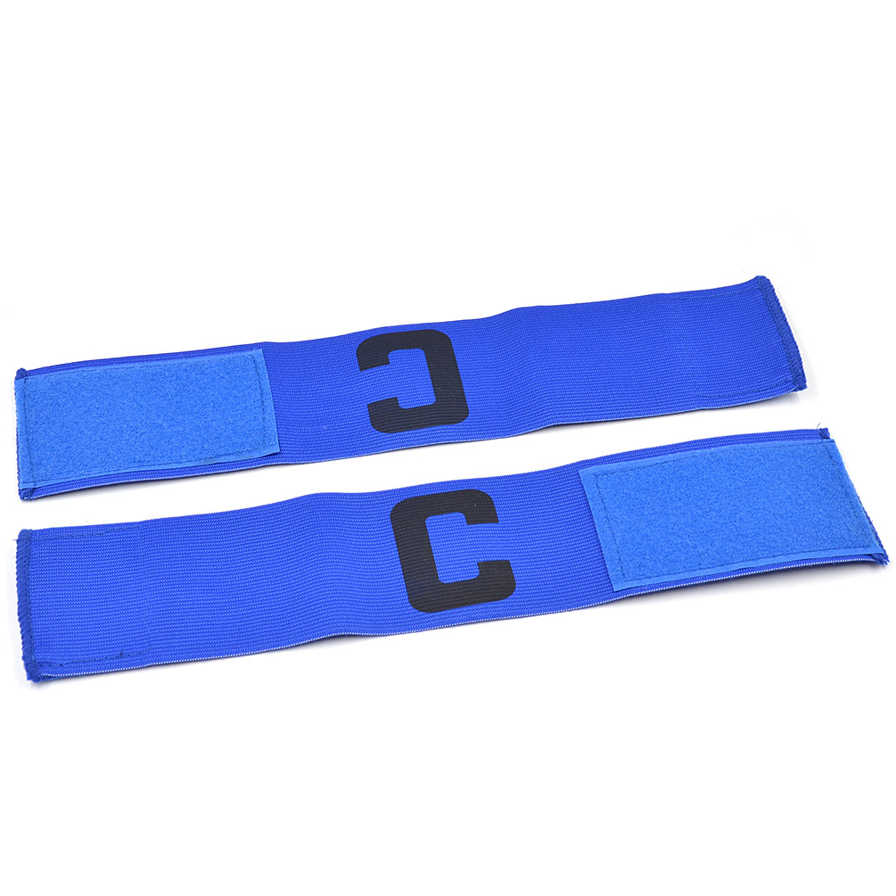 2 Pc C Captain's Armband Soccer Football Rugby Arm Band Adjustable
