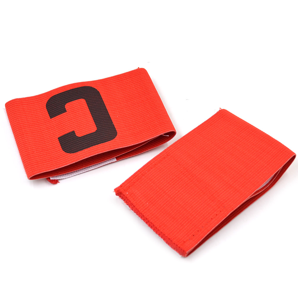 2 Pc C Captain's Armband Soccer Football Rugby Arm Band Adjustable