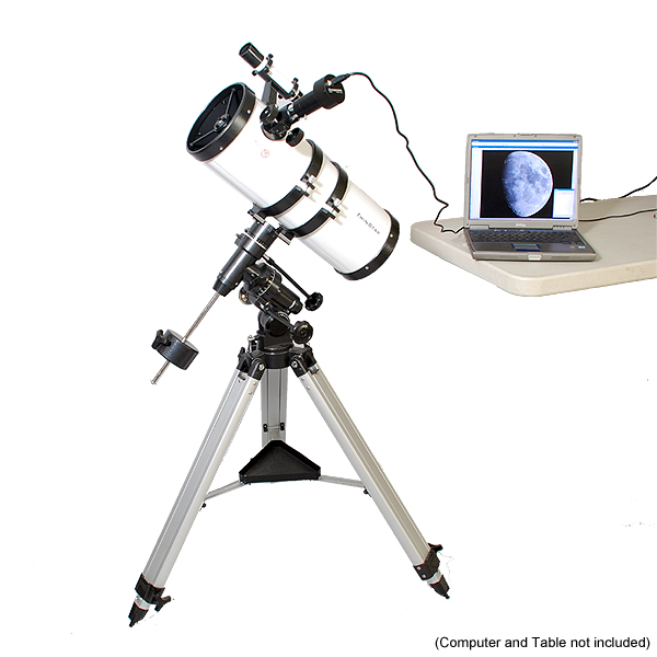 New White 6 Telescope w Live Display Digital Camera