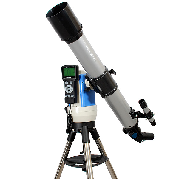New Silver 70mm Refractor Telescope w Builtin Computerized Tracking System