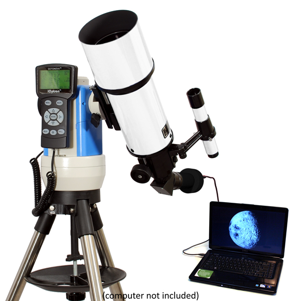 White 80mm Advanced GPS Telescope w 3 MP USB Digital Camera Bundle