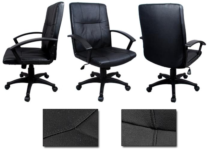 New Black Ergonomic Executive Leather Office Chair Computer Desk Task