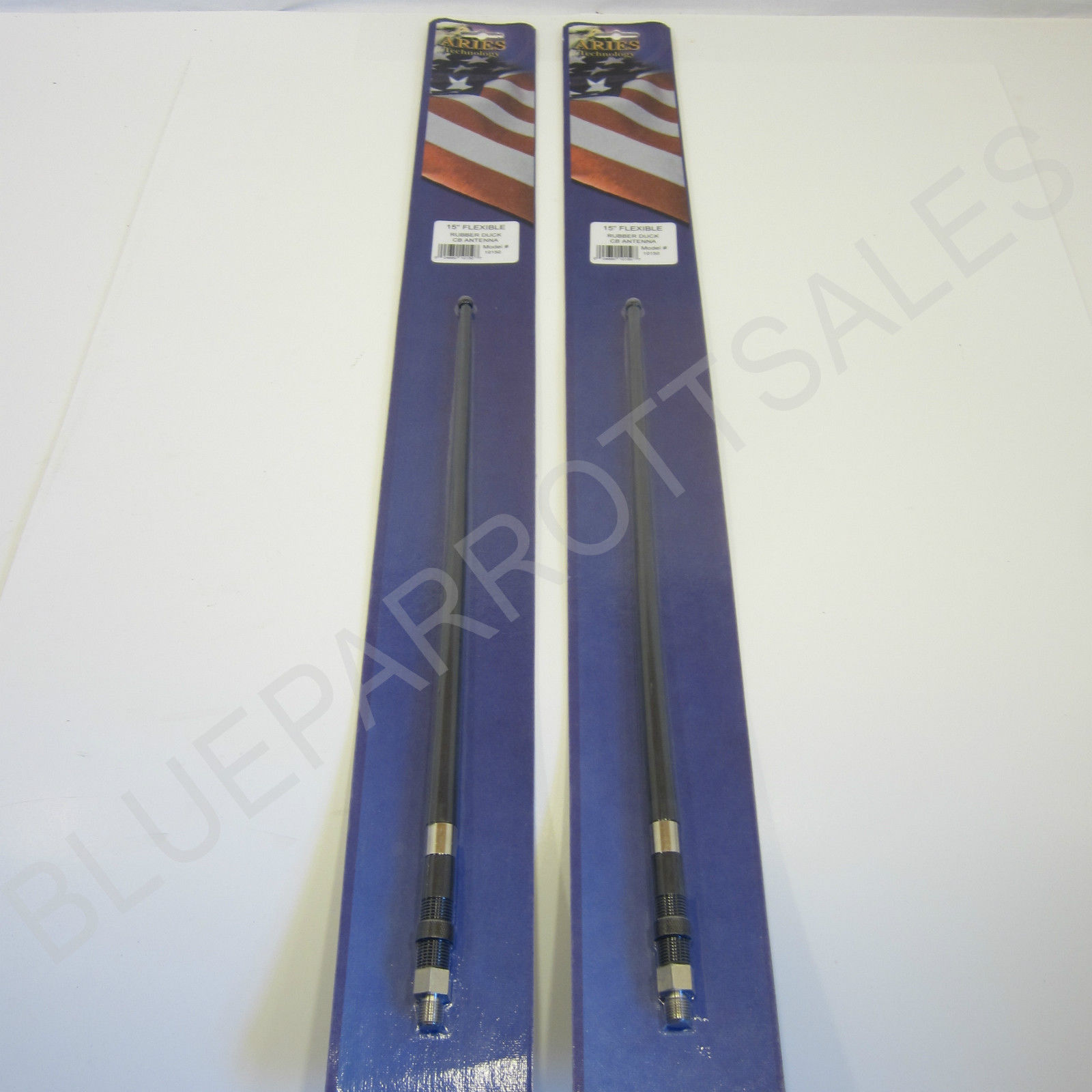 LOT OF 2 ARIES 10150 15" FLEXIBLE RUBBER DUCK CB ANTENNA
